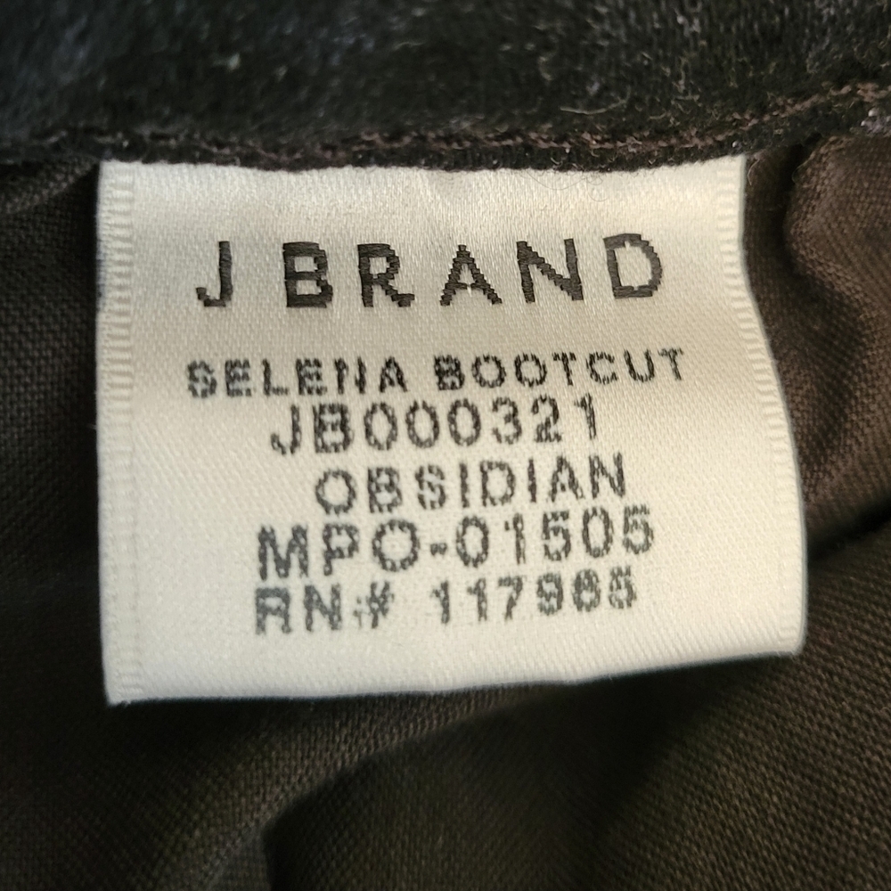 J Brand Black Selena Bootcut Denim Jeans Size 25 - Picture 6 of 6